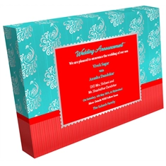 Wedding Announcement Gift Box Luxury Silver 4 x 50 Grams Dry Fruits
